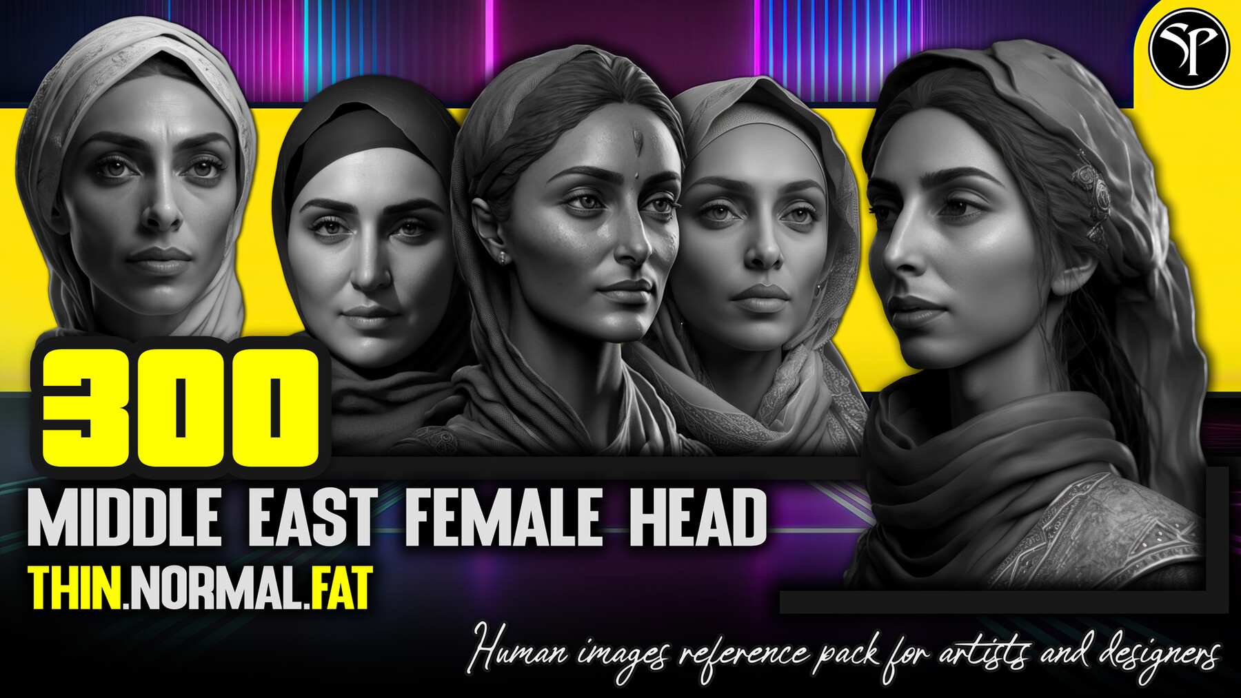 ArtStation - 300 Middle East Female Head - 4K Reference Image Pack - Vol 46  | Artworks