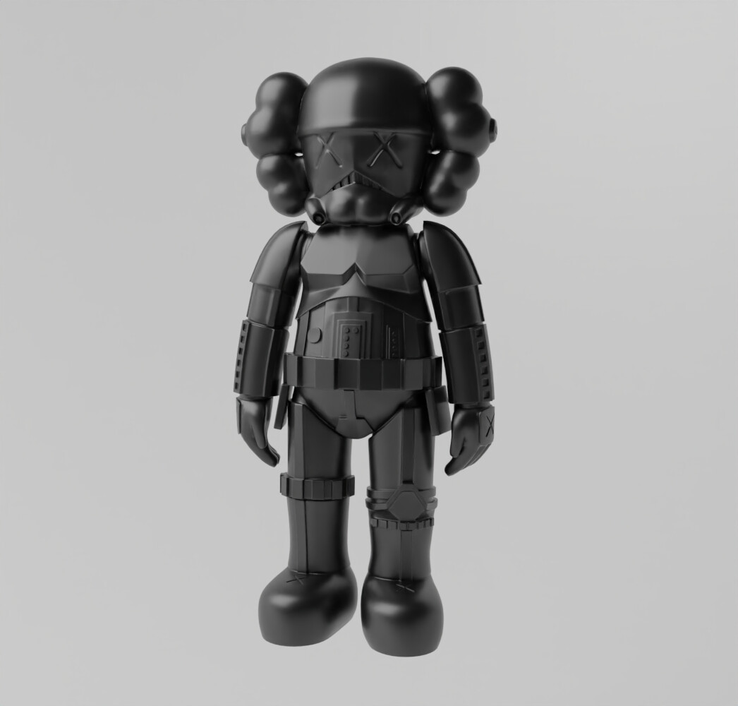 ArtStation - Kaws Stormtrooper Fan Art Toy 3d Print | Resources