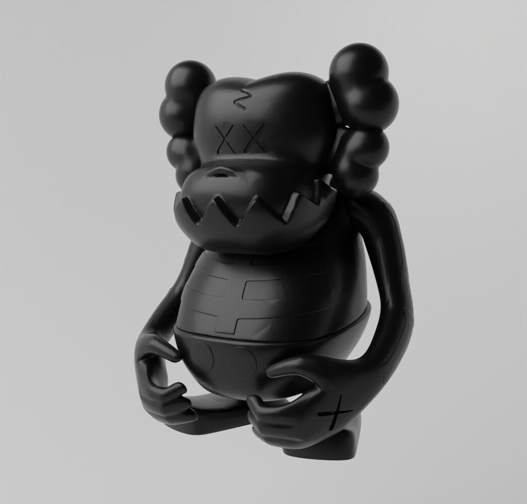 ArtStation - Kaws Bounty Hunter Skull kun Fan Art Toy 3d Print