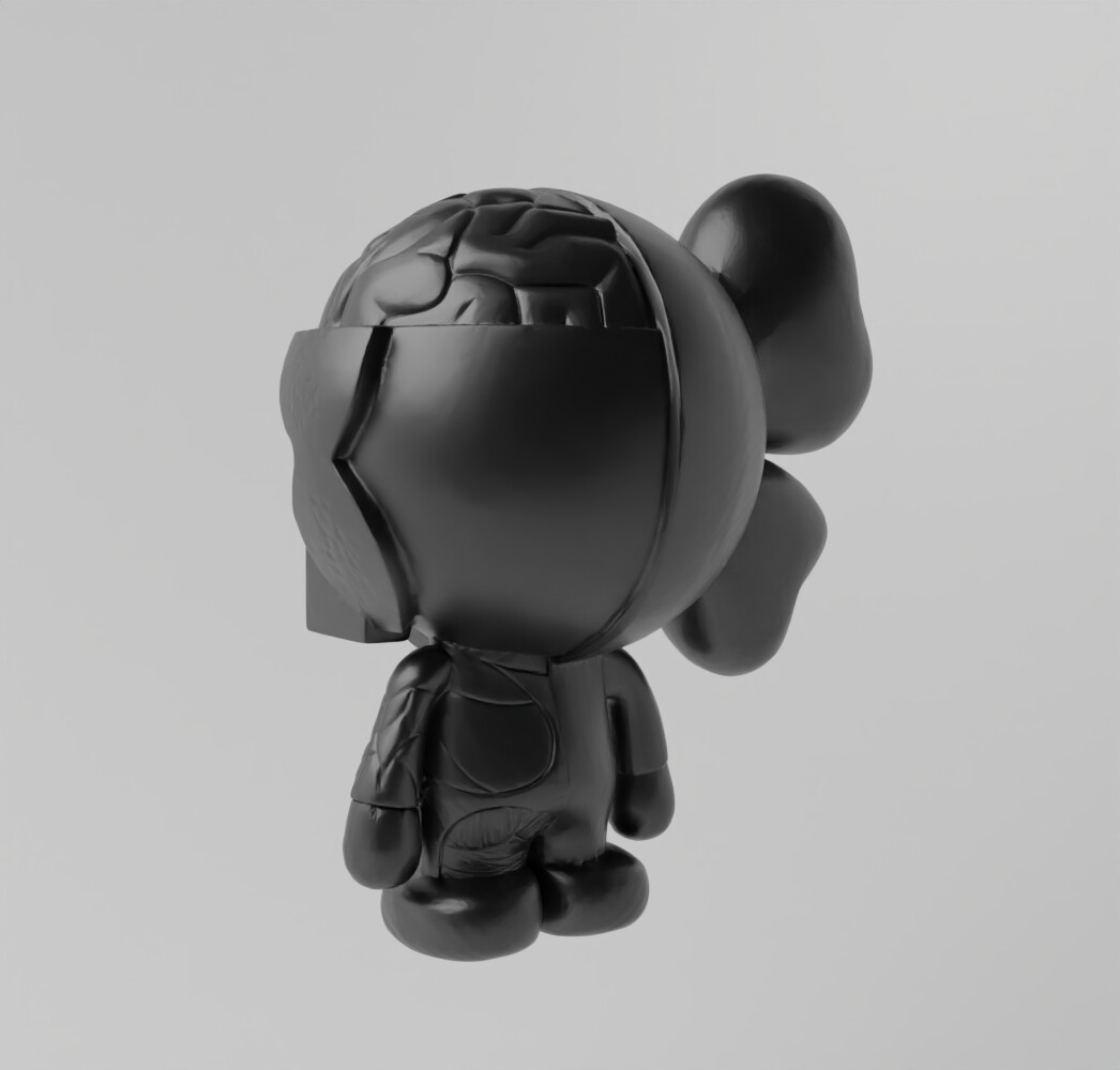 ArtStation - Kaws Bape Milo Dissected Fan Art Toy 3d Print | Resources