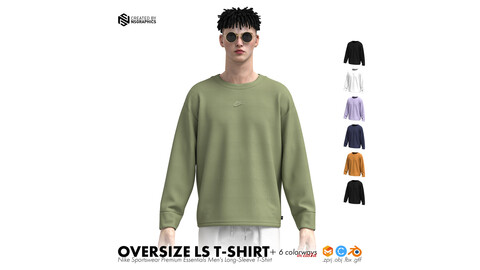 Nike Oversize LS T-Shirt 3D Model