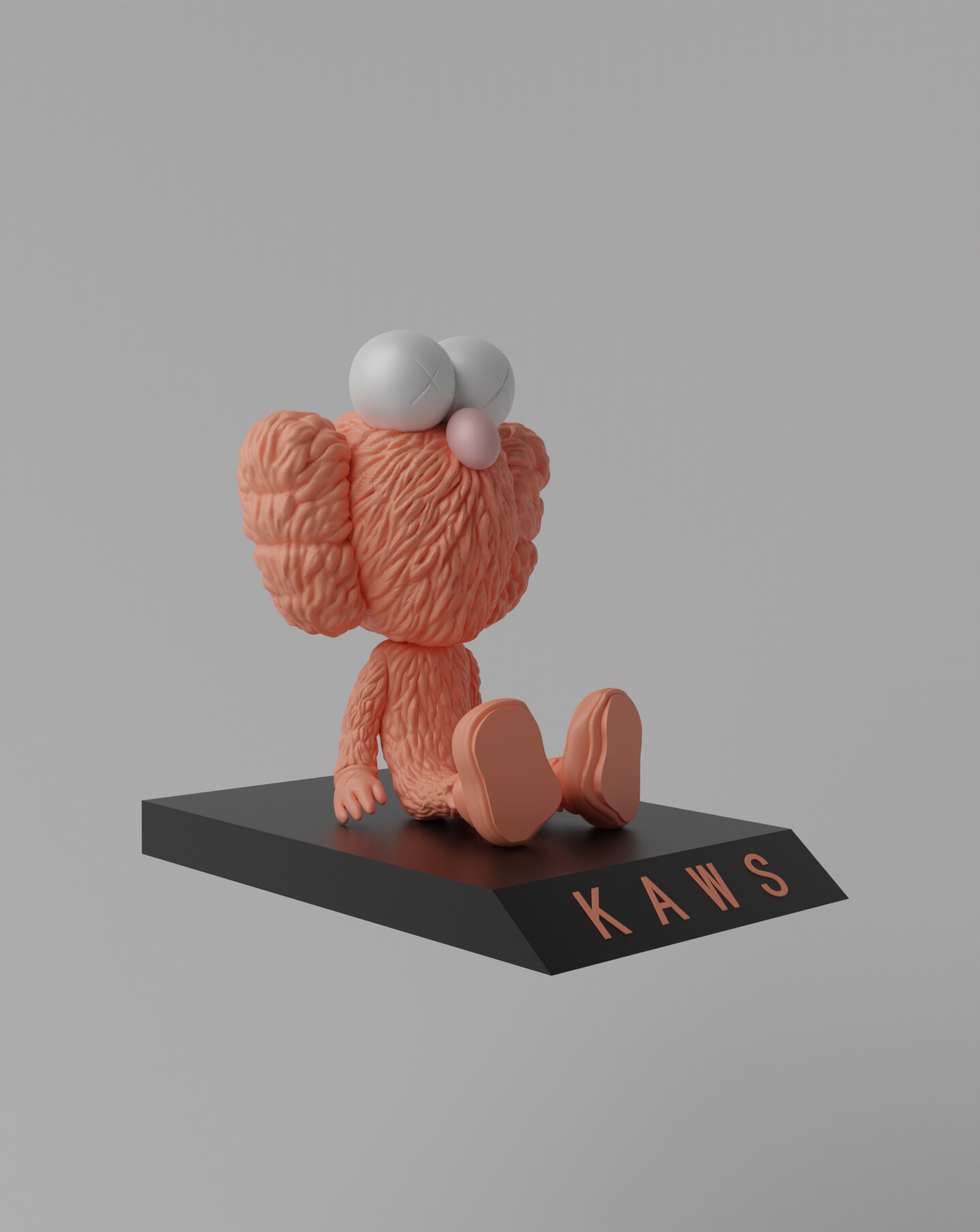 KAWS PINK 3D model 3D printable