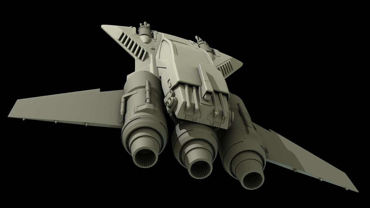 ArtStation - Star Wars The Mandalorian Pirate Snub Fighter 1:18th scale ...