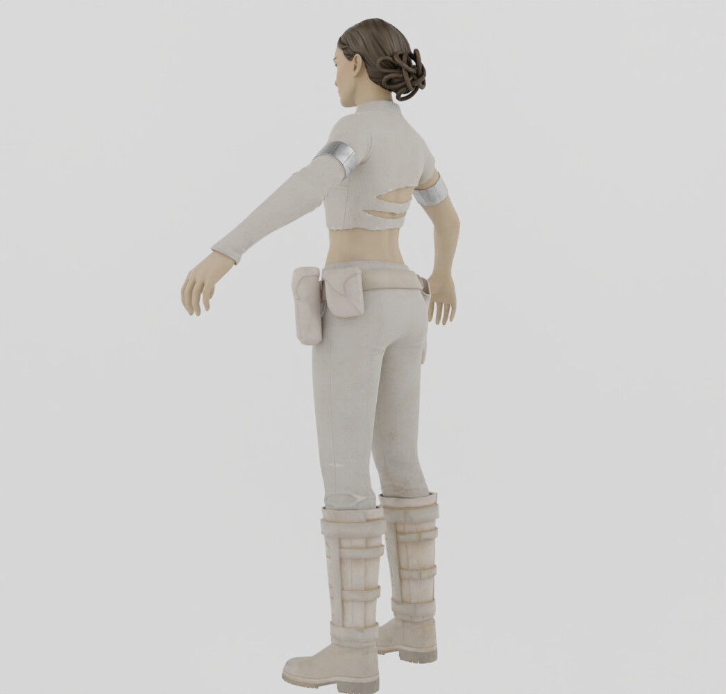 ArtStation - Padme Amidala Star Wars Textured Rigged | Resources