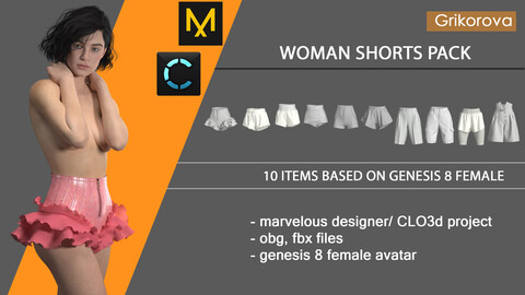 woman  shorts pack