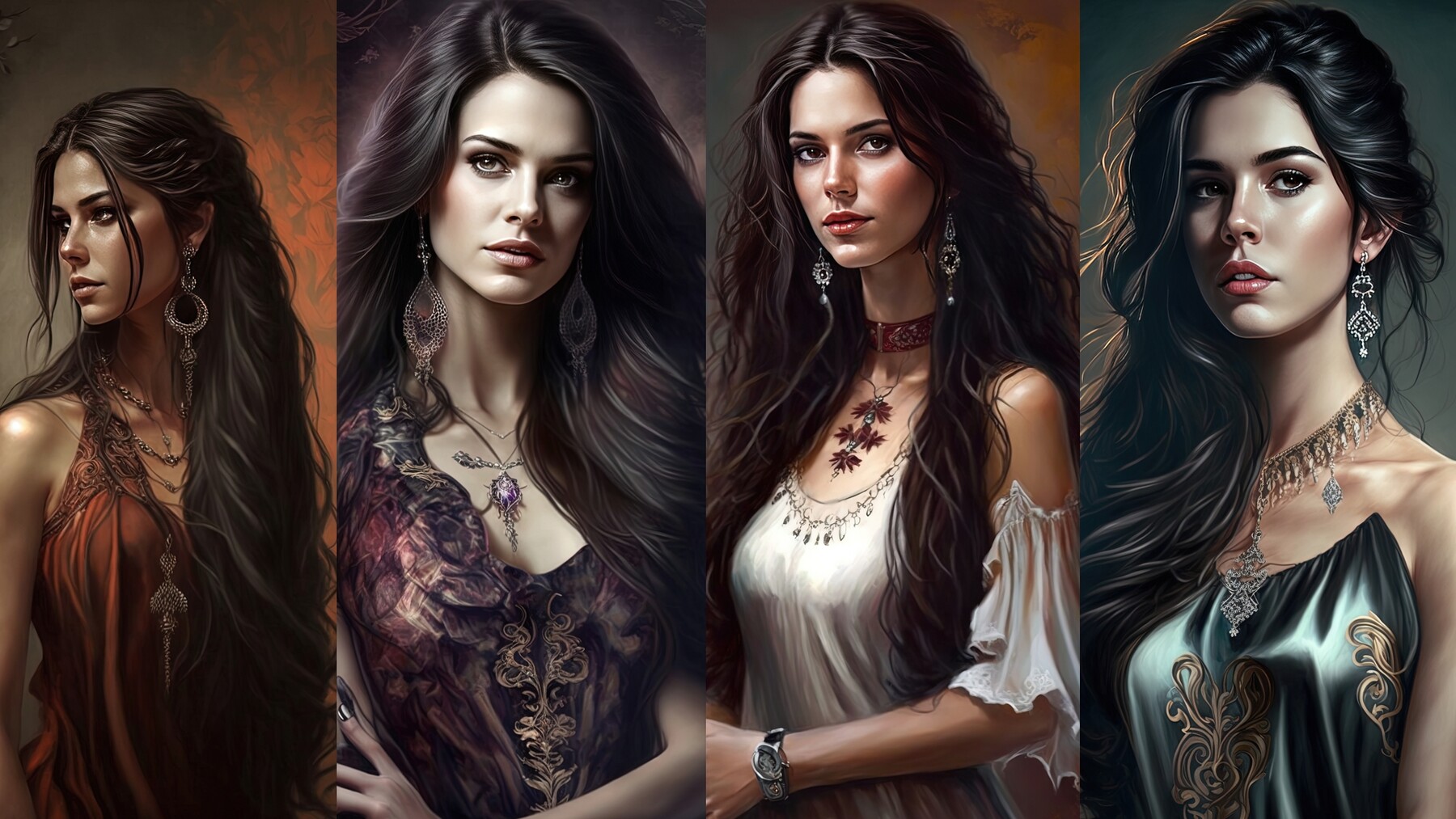 ArtStation - 100 Earring-Wearing Women | Artworks