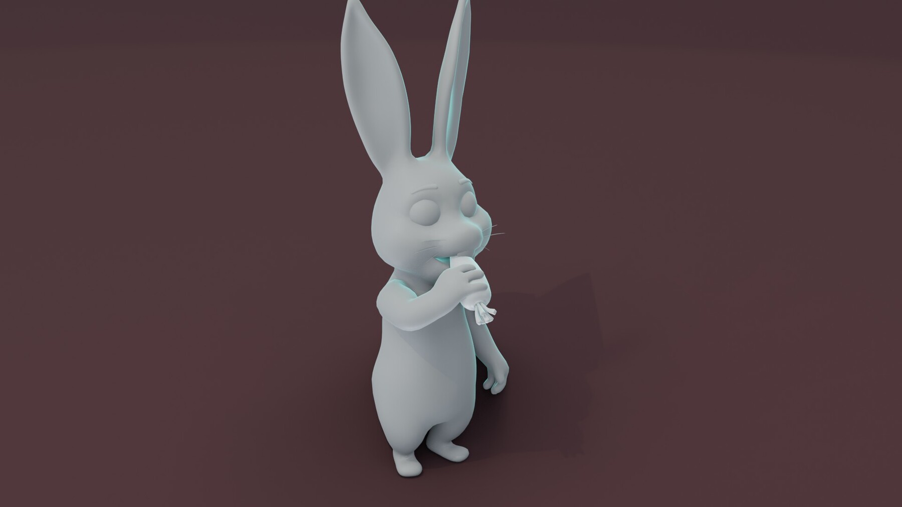 3d Disco Cartoon Rabbit Animated And Rigged Base Mesh 3d Model 