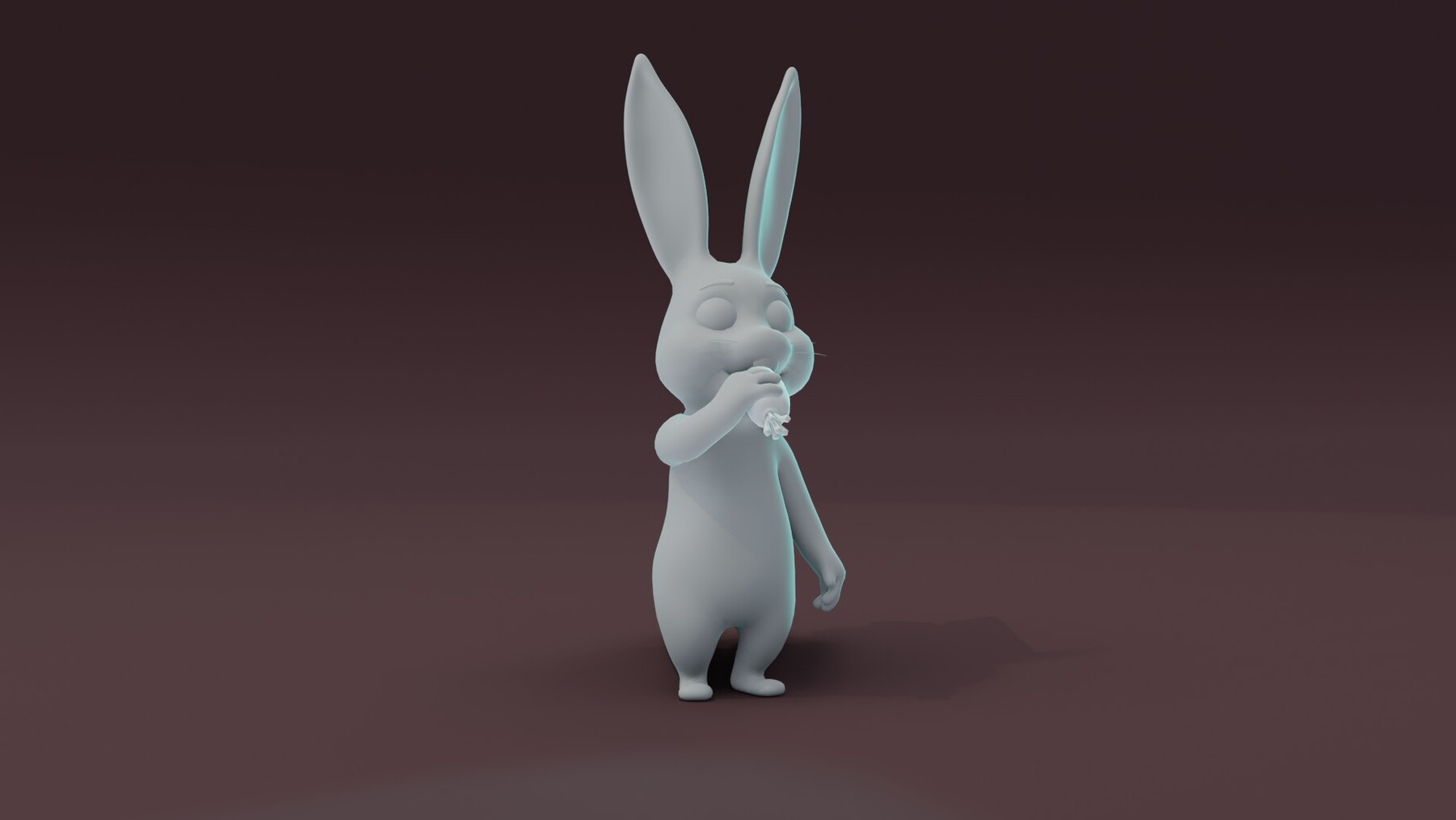 ArtStation - Cartoon Rabbit Animated and Rigged Base Mesh 3D Model ...