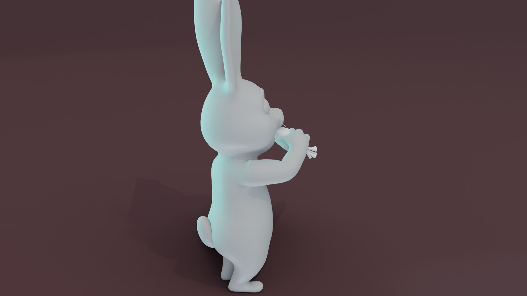 ArtStation - Cartoon Rabbit Animated and Rigged Base Mesh 3D Model ...