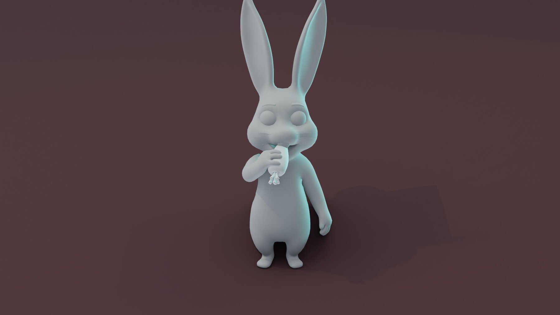 ArtStation - Cartoon Rabbit Animated and Rigged Base Mesh 3D Model ...