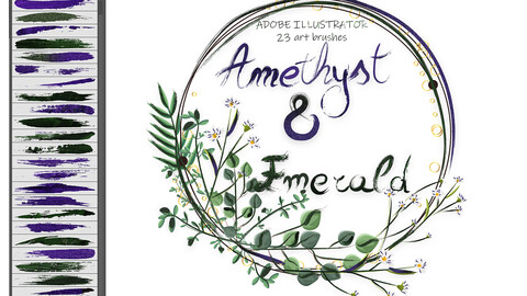 Amethyst 6 Emerald Illustrator Brushes