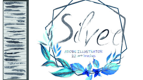 Silver Illustrator Brushes