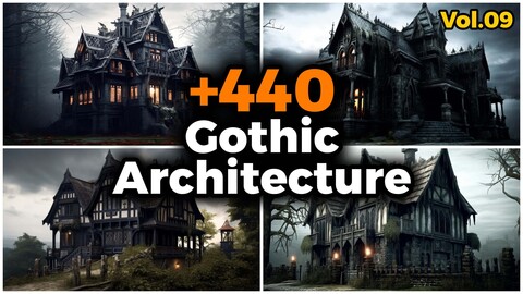 +440 Gothic Architecture Concept (4K) | Vol_09