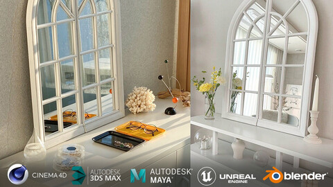 arched window wall mirror