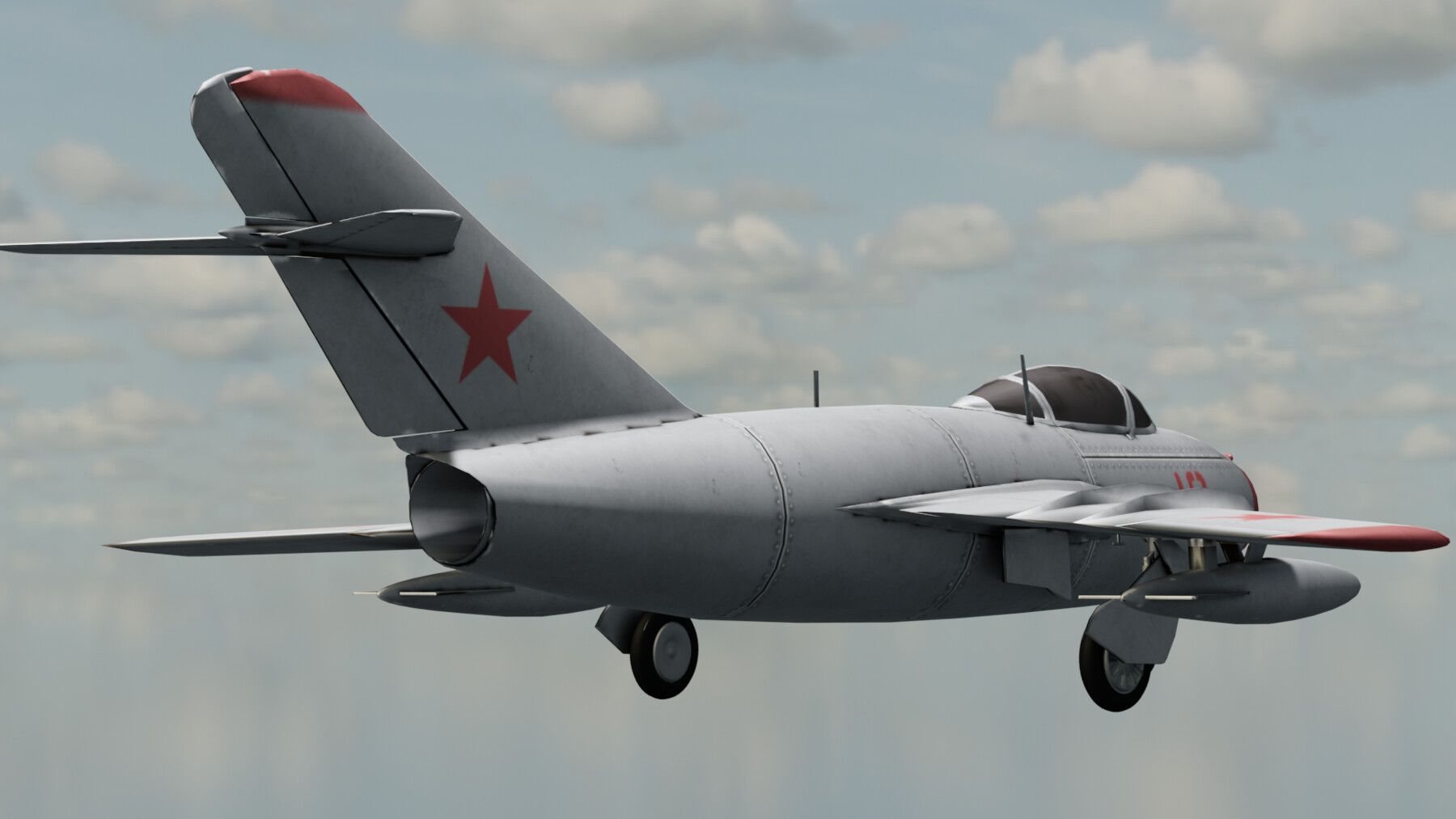 ArtStation - MIG 15 Flight 3D model | Game Assets