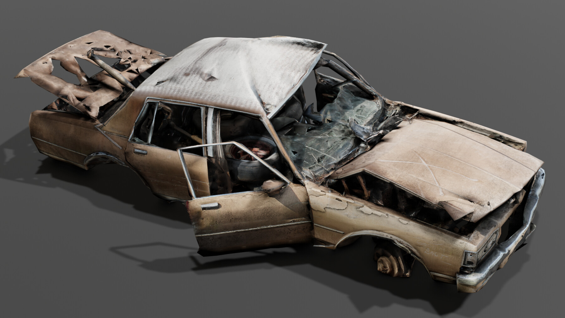 3d Model Realistic CAR and Human Free Download by Ramazan Guldogan