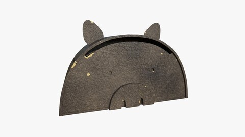 Pig Toy Box for Playing Equipments Child Room Leather Edition