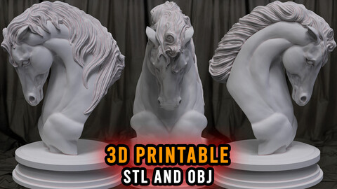 3D Printable HORSE THE SYMBOL OF COURAGE AND FREEDOM 3D print model