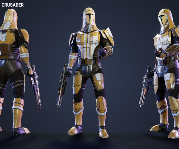 ArtStation - Mandalorian Neo Crusader | Game Ready Model | Game Assets