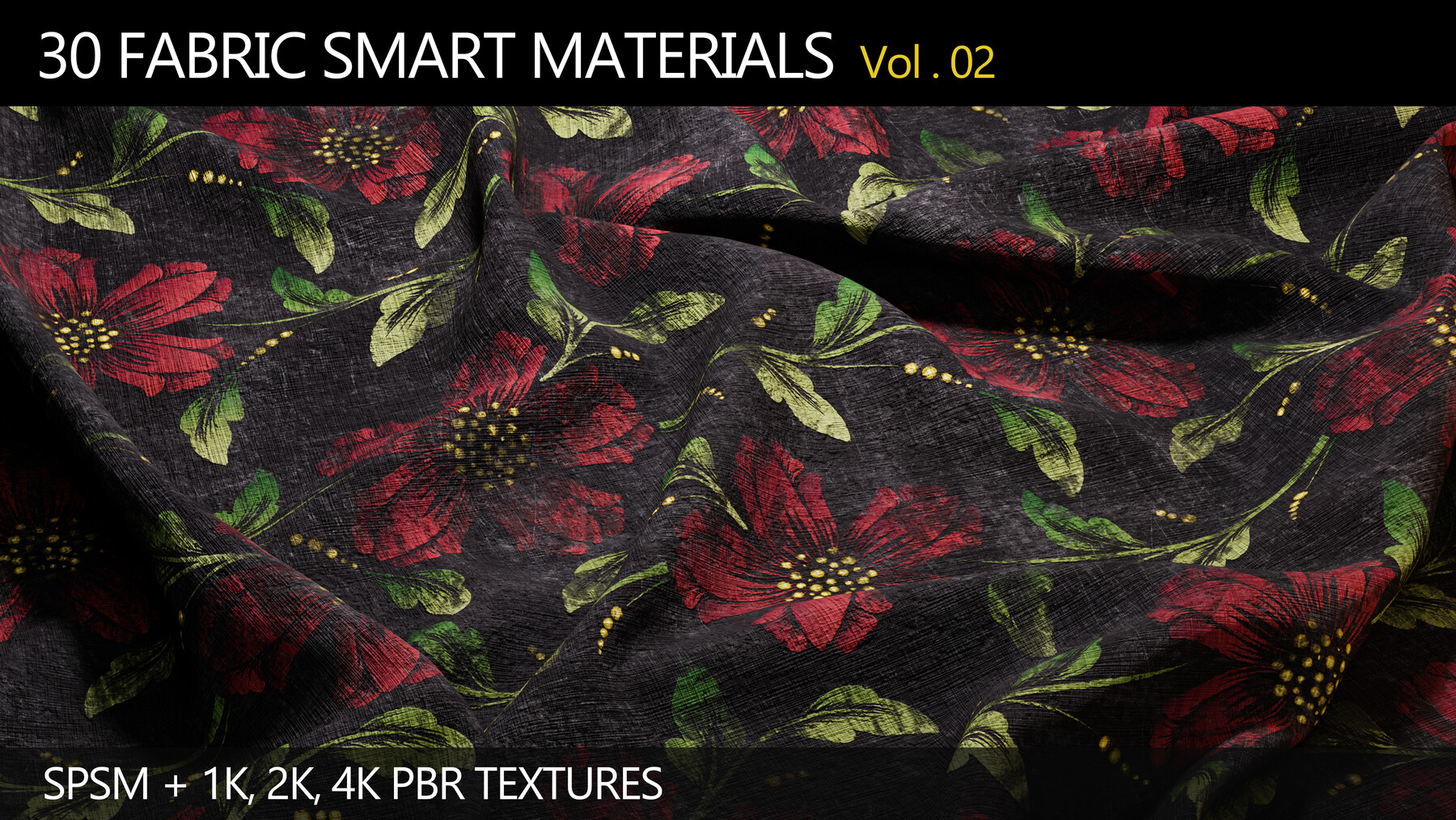 ArtStation - 30 Fabric Smart Materials (Vol.2) | Game Assets