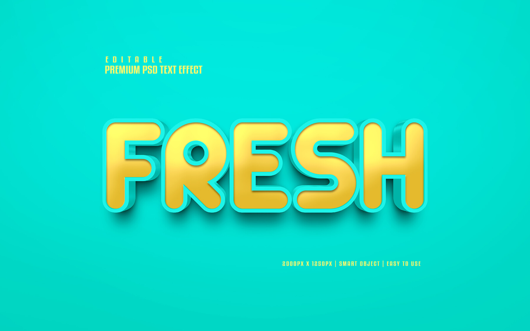 Artstation 3d Fresh Psd Fully Editable Text Effect Layer Style Psd