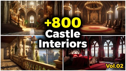 +800 Castle Interiors Concept (4k) | Vol_02