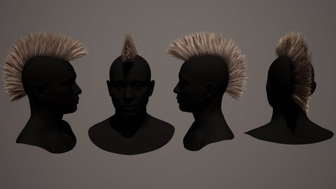 Real time mohawk hair