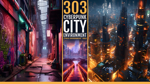 303 Cyberpunk Environments VOL8 [City]