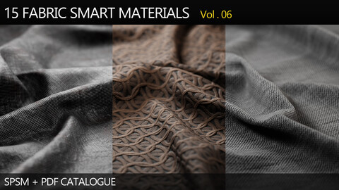 " 15 High Detailed Fabric Smart Materials " (Vol.6)