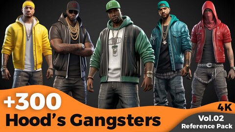 +300 Hood's Gangsters Character Concept (4k)