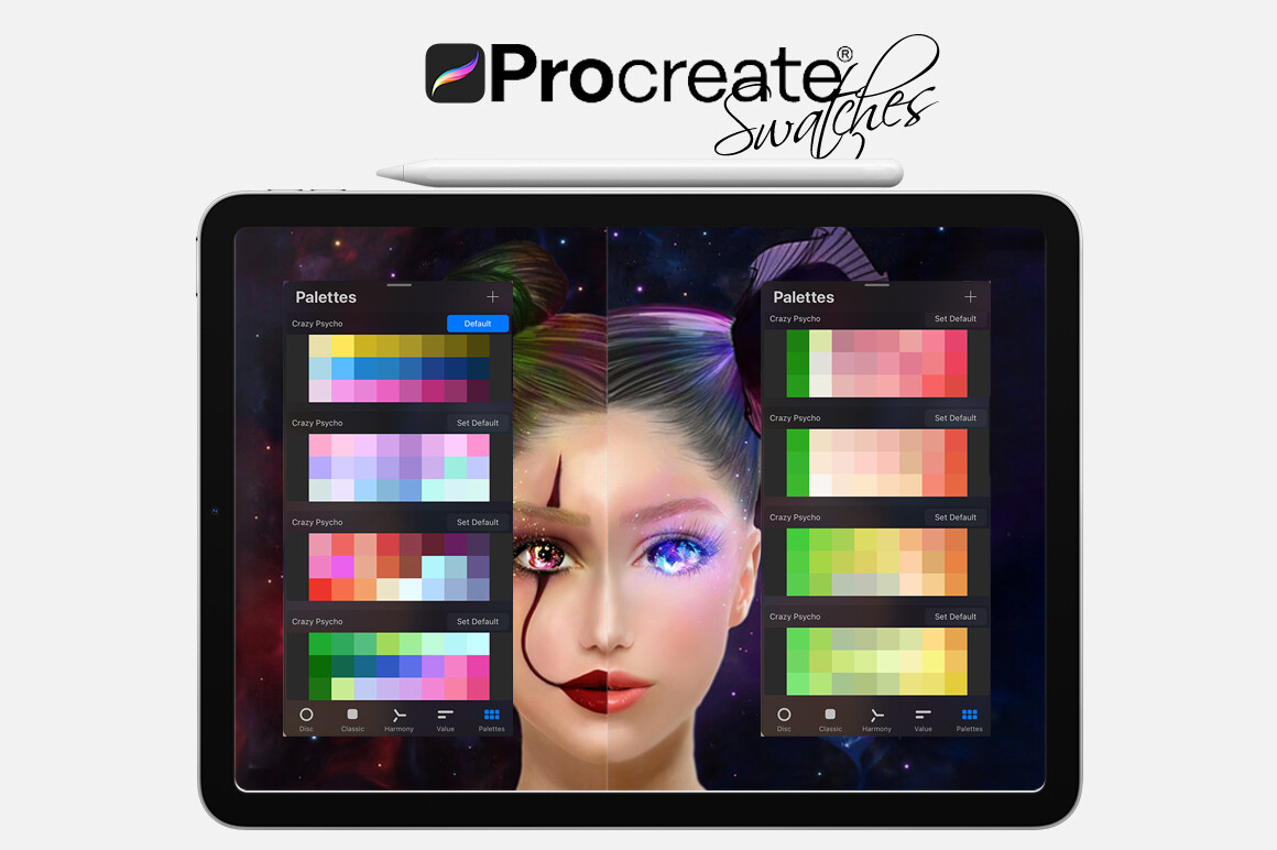 ArtStation - Crazy Psycho Swatches for Procreate | Artworks