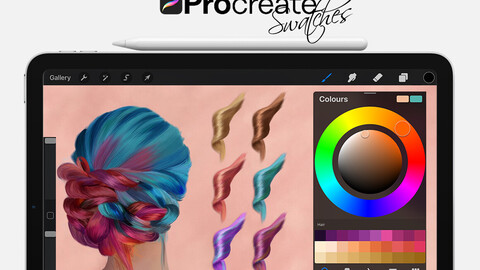 Hair Swatches for Procreate