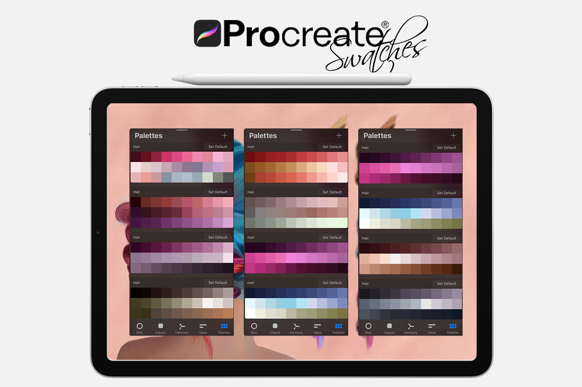 ArtStation - Hair Swatches for Procreate | Artworks