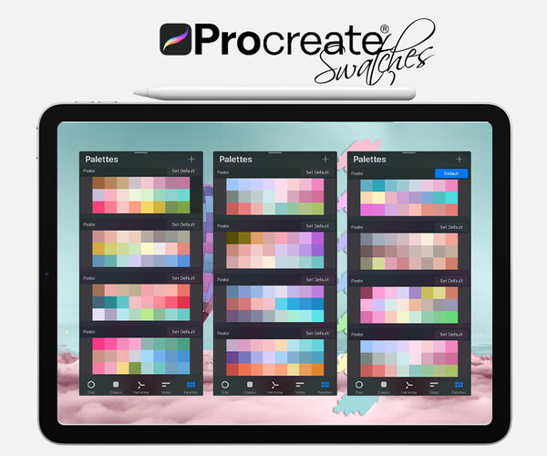 ArtStation - Pastel Swatches for Procreate | Artworks