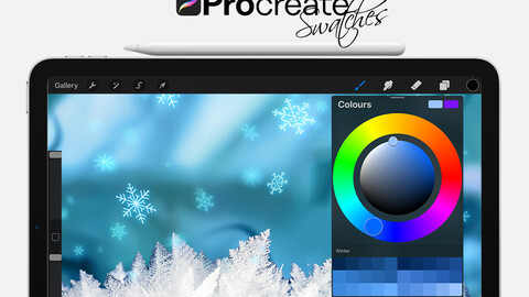 Winter Swatches for Procreate