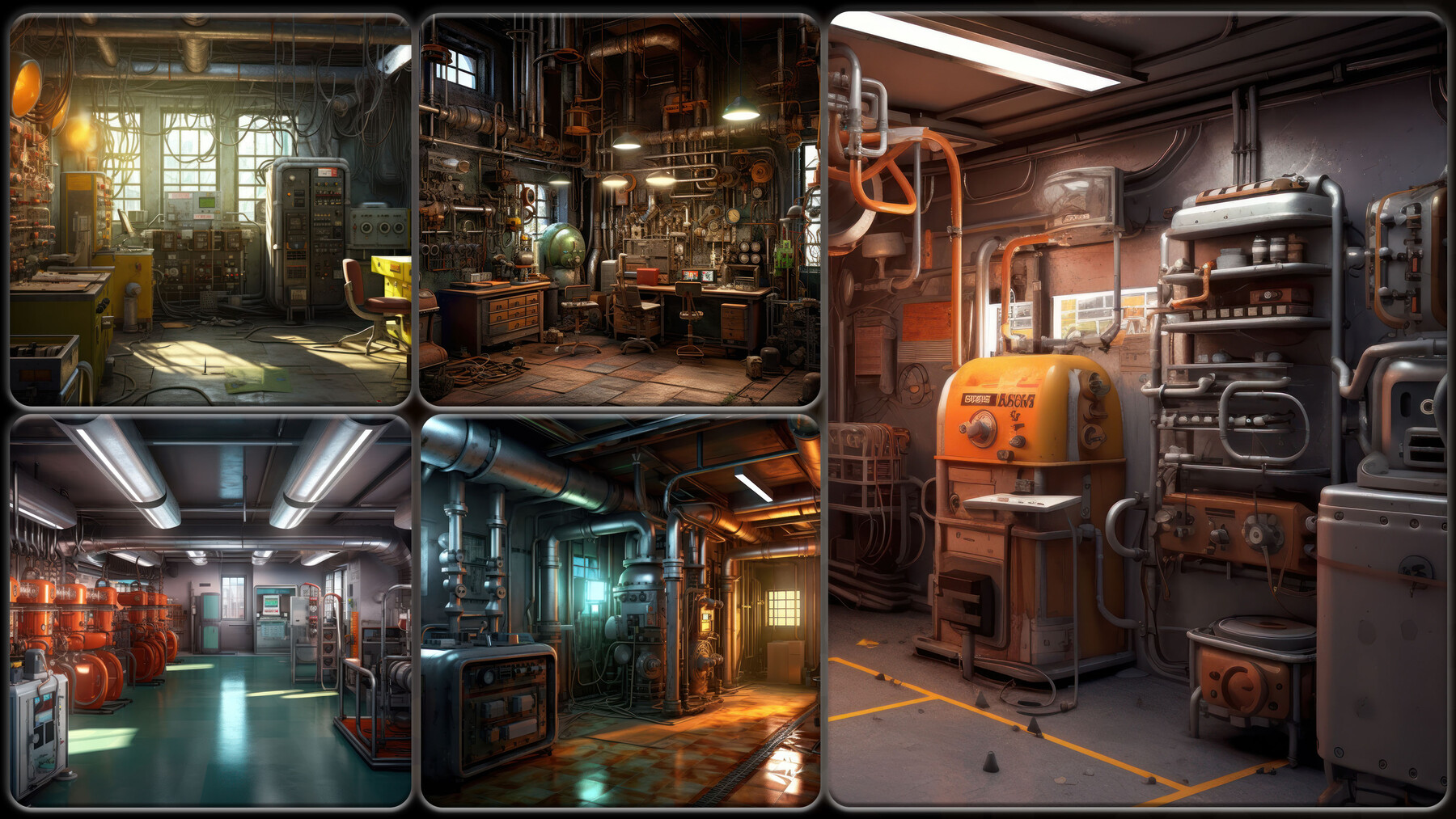 ArtStation - 320 Environment Concept - Garage and Boiler Reference Pack ...