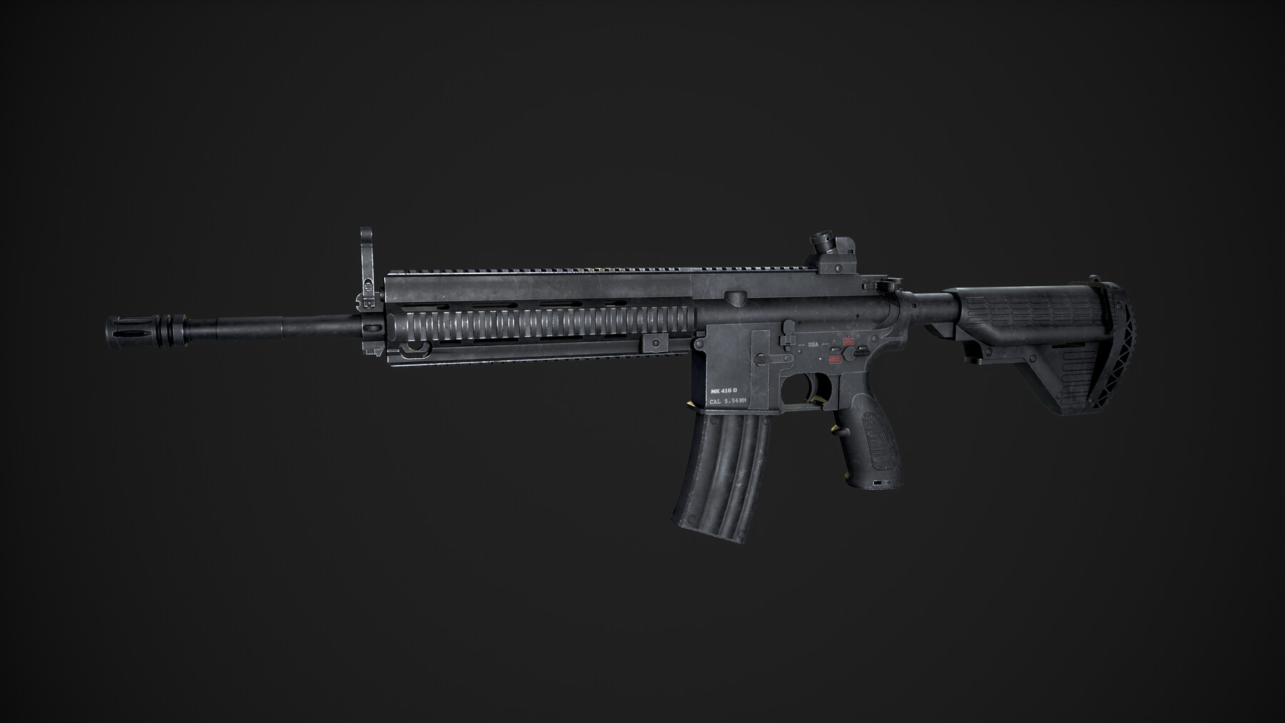 ArtStation - M416 Realistic Assault Rifle | Game Assets