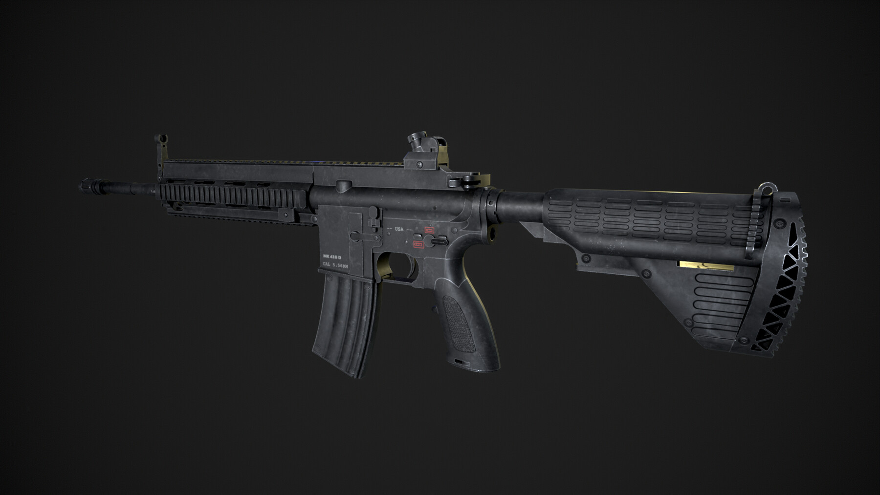 ArtStation - M416 Realistic Assault Rifle | Game Assets