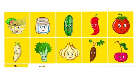 Fruit cartoon clipart EPS 10 vector