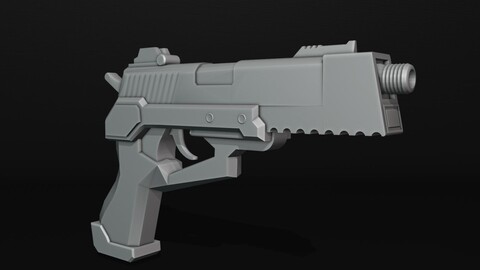 Futuristic Handgun