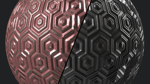 Metal Materials 49- Metal panels By Painting | Sbsar Pbr 4k Seamless