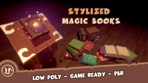 Stylized Magic Books Pack