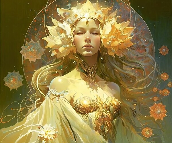 ArtStation - Goddess of the Sunshine | Artworks