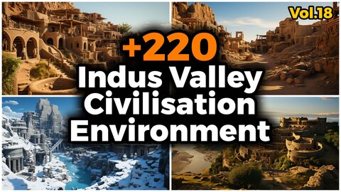 +220 Indus Valley Civilisation Environment Concept (4k)