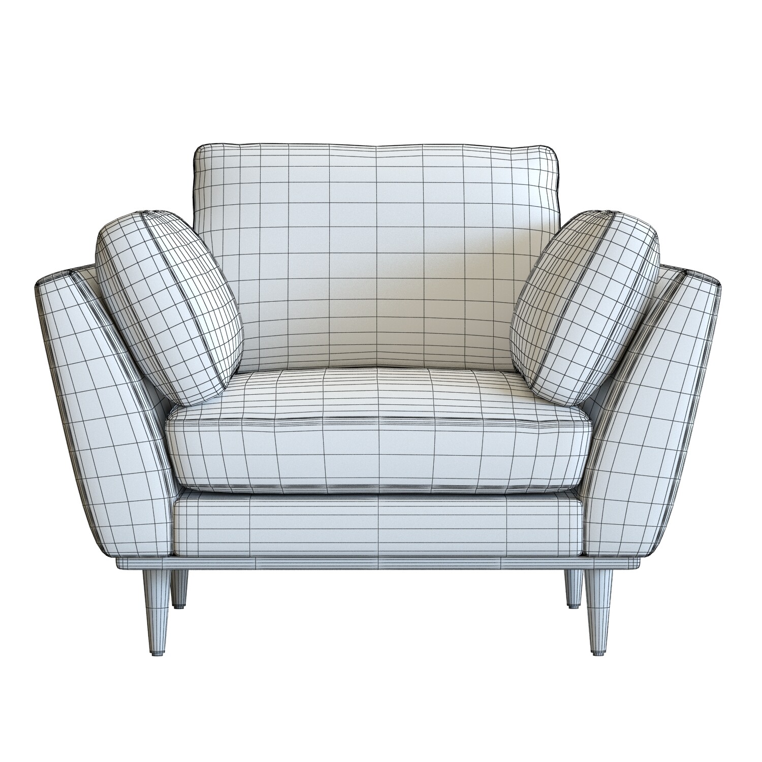 ArtStation - 3D Model / Crate&Barrel Hague Armchair | Resources