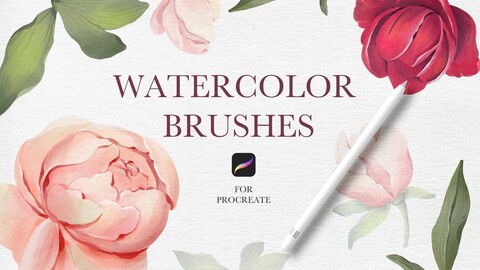 Watercolor brushes for Procreate