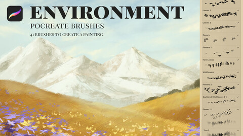 Environment Procreate brushes