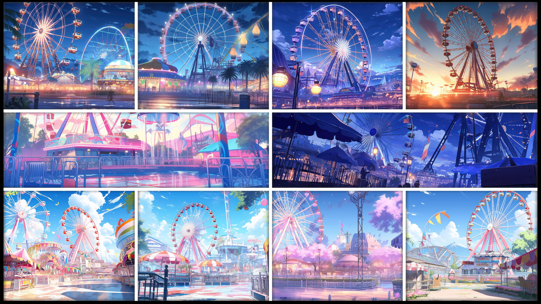 ArtStation - 200 Amusement Park [Anime] Reference Image Pack v.5 | Artworks