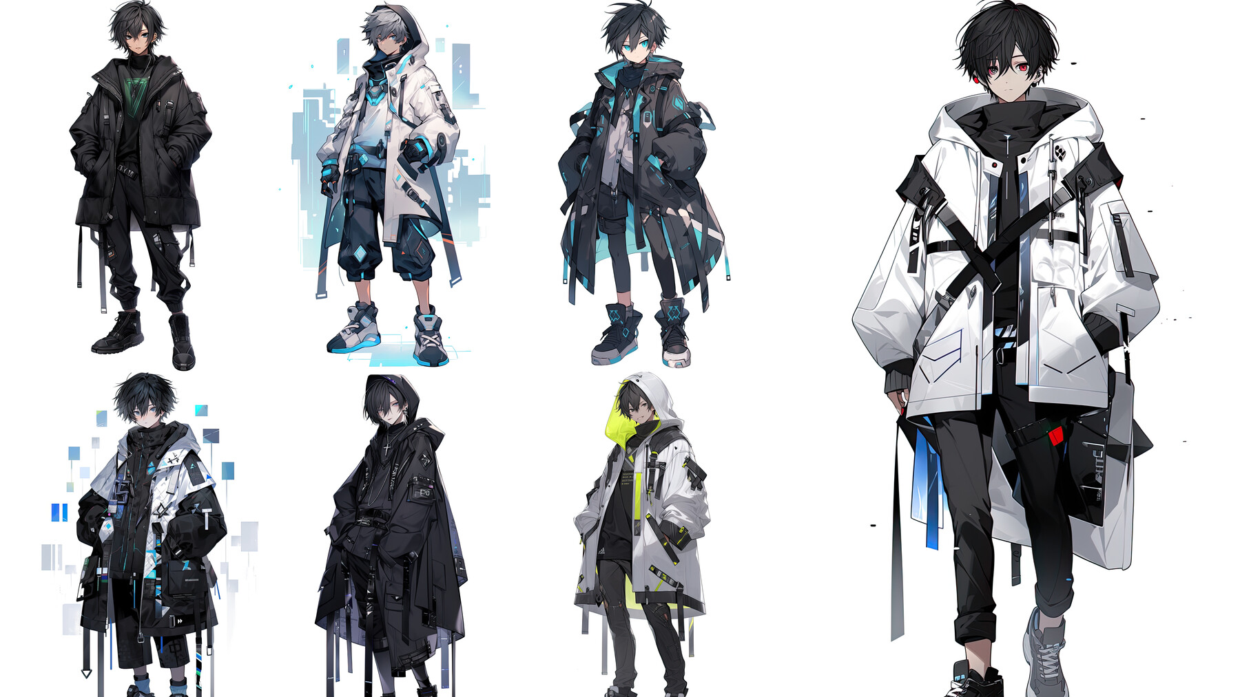 ArtStation - 205 arts - Male Dystopian Fiction Anime Package - Concept ...