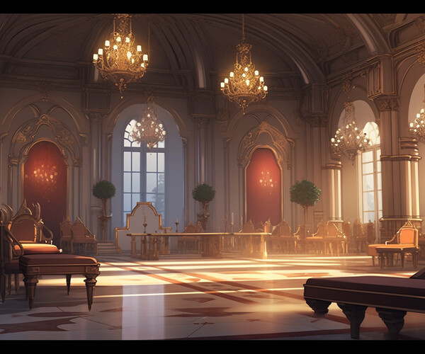 BACKGROUND - Stylized Mansion Interior 2 in 2D Assets - UE Marketplace